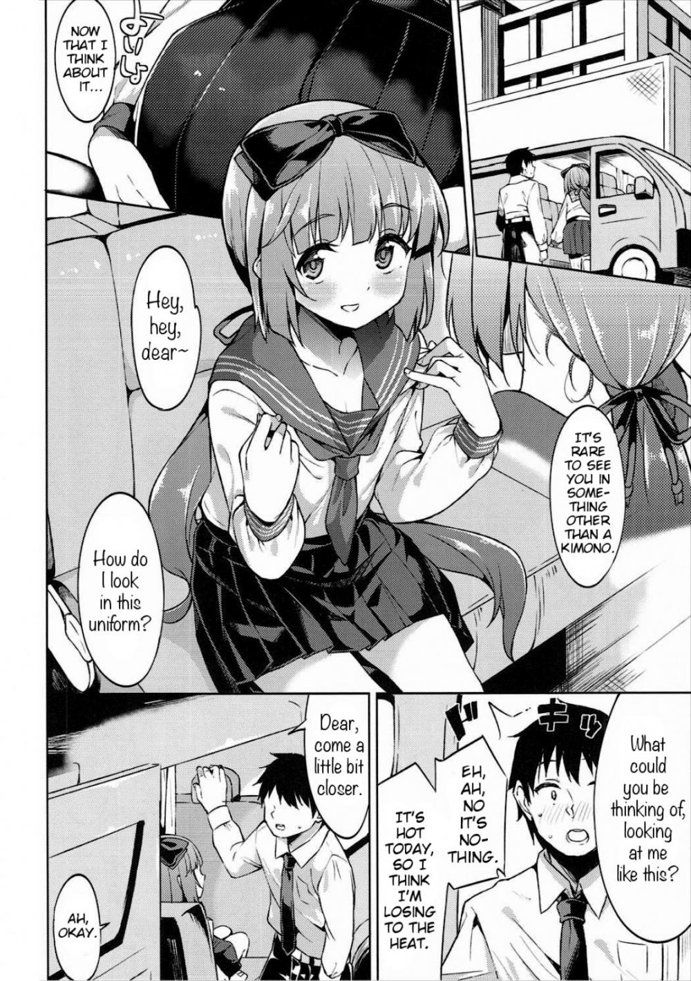 Hentai Manga Comic-Making Out and Fucking Yorita Yoshino In a Car-Read-4